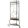 Corner Metal Hall Tree Entryway Coat Rack Upholstered Storage Bench Shoe Rack