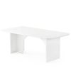 Modern Extra Large Executive Home Office Computer Desk in White