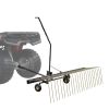 VEVOR Tow Behind Dethatcher, 60-inch Tow Dethatcher with 24 Steel Tines, Lawn Dethatcher Rake for ATV or Mower