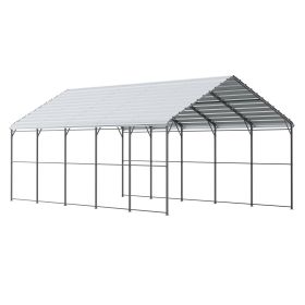 VEVOR 13' x 26' Metal Carport Heavy Duty Outdoor Car Shelter Garage for Boats