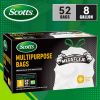 Scotts 104 Bags 8 Gallon Boxed Disposable Non Tear Puncture Tear Resistant Trash Bags, deodorization technology Kitchen,Toilet Drawstring Garbage Bag