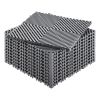 VEVOR Interlocking Drainage Mat, 12'x12' Modular Cushion Durable PP Material, 12 Pcs Splicing Drainage Mats