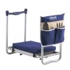 Garden Kneeler 11" EVA Pad 2 in 1 Folding Garden Kneeling Stool Heavy Duty