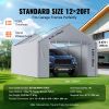 VEVOR Carport Replacement Canopy Cover Side Wall 12 x 20 ft, Garage Tent Shelter Tarp Heavy-Duty Waterproof & UV Protected