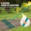 VEVOR Lawn Leveling Rake, 48"x10" Level Lawn Tool, Heavy-duty Lawn Leveler with 78" Steel Extended Handle, Yard Leveling Rake Suit for Garden