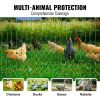 VEVOR Electric Fence Netting, 48" H x 100' L, PE Net Fencing Kit with Posts & Double-Spiked Stakes, Utility Portable Mesh for Chickens, Ducks, Geese