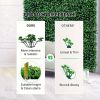 12 - Pack 24"x16" Artificial Grass Wall - 32 Square Feet, UV-Protected, Boxwood Hedge Design - Perfect for Indoor & Outdoor Spaces, Garden & Backyard