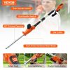 VEVOR 20V Cordless Hedge Trimmer, 18 inch Double-edged Steel Blade, Pole Hedge Trimmer Kit 20V Battery, Fast Charger Included