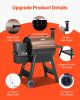 Wood Pellet Grill Smoker Outdoor Electric BBQ Grills 575 Sq.in Cook Area
