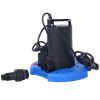 1/4 HP Automatic Swimming Pool Cover Pump 120 V Submersible with 3/4 Check Valve Adapter1850 GPH Water Removal for Pool, Hot Tubs, Rooftops