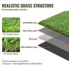 VEVOR Artifical Grass, 5 x 10 ft Rug Green Turf, 1.38"Fake Door Mat Outdoor Patio Lawn Decoration, Easy to Clean with Drainage Holes
