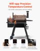 Wood Pellet Grill Smoker Outdoor Electric BBQ Grills 575 Sq.in Cook Area