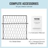 VEVOR 4 Pack Plant Protectors from Animals, 13.4'' x 13.4'' Chicken Wire Plant Protector, Plant Cages for Outdoor Plants, Flowers & Vegetables