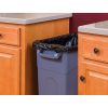 23 Gallon Heavy Duty Plastic Highboy Garbage Container, Black, 1 Each