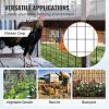 VEVOR Hardware Cloth, 24'' x 50' Galvanized Wire Mesh Roll, 16 Gauge Chicken Wire Fence Roll, Vinyl Coating Metal Wire Mesh for Chicken Coop Barrier