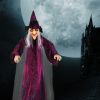 70in Hanging Witch Halloween Decor, Sound & Touch Activated Talking Witch with Glowing Red Eyes