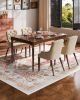 Large Area Rug 8 x 10 ft Anti-Skid Tear-Resistant Floor Mat Vintage Brown Red