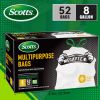 Scotts 104 Bags 8 Gallon Boxed Disposable Non Tear Puncture Tear Resistant Trash Bags, deodorization technology Kitchen,Toilet Drawstring Garbage Bag