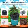 VEVOR DWC Hydroponic System, 5 Gallon 4 Buckets, Deep Water Culture Growing Bucket, Hydroponics Grow Kit with Pump, Air Stone and Water Level Device