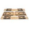 [Replace 28819587]Picnic Combo 3PCS Set, 5.8FT Wood Table and Bench Set