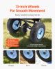 Walk-Behind Push Broadcast Spreader 100LB 0-9.8ft Spreading Width for Fertilizer