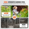 VEVOR Garden Fence, 36.6in(H) x29.5in(L) Animal Barrier Fence, Underground Decorative Garden Fencing with 2.5 Inch Spike Spacing