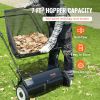 VEVOR Push Lawn Sweeper, 26 Inch Leaf & Grass Collector