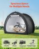 Outdoor Bike Storage Tent Fan-Shaped Waterproof Bike Tent for 4 to 5 Bikes