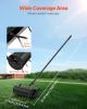 VEVOR Rolling Lawn Aerator, 21-inch Heavy-Duty Manual Rolling Aerator Lawn with Detachable Handle and 33 Iron Spikes
