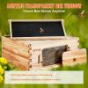 VEVOR Bee Hive Deep Box Starter Kit, 100% Beeswax Coated Natural Cedar Wood, Langstroth Beehive Kit with 10 Frames and Foundations