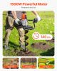 Electric Post Hole Digger 1500W Powerful Motor with 5.71 in Auger Bit