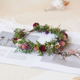 Gypsophila Crown, Dried Flower Crown, Bridal Wedding, Daily Party, Birthday Universal Crown (Option: Child)