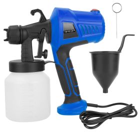 700W Electric Paint Sprayer Handheld HVLP Spray Painter Painting Spray Gun For Fences Brick Walls w/ 3 Spray Patterns 800ML Detachable Cup (Option: Blue_UK)