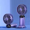 Portable Fan; Handheld Fan Personal Mini Fan 4200mAh Rechargeable With 5 Speeds; Battery Operated Mini Fan With LED Display; 11-21Hs Desk Fan Working