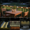 32PCS Solar Deck Lights Outdoor, Solar Step Lights Waterproof Led Solar lights for Outdoor Stairs, Step , Fence, Yard, Patio
