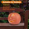 Lantern Halloween Pumpkin Lights- Waterproof Pre-lit Pumpkin Lighted JackoLantern for Halloween Porch, Party, Front Door
