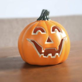 Lantern Halloween Pumpkin Lights- Waterproof Pre-lit Pumpkin Lighted JackoLantern for Halloween Porch, Party, Front Door (Color: 5 Inch-smile Face)