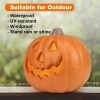 Lantern Halloween Pumpkin Lights- Waterproof Pre-lit Pumpkin Lighted JackoLantern for Halloween Porch, Party, Front Door
