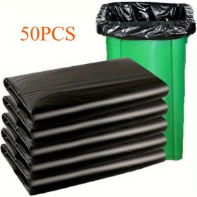 50/100PCS Heavy Duty Trash Bags,30-65Gallon Black Trash Bags, Heavy Duty Black Garbage Bags,Extra Large Black Bags for Lawn, Leaf (100 PCS: 30 Gallon - 32*36)