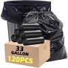 50/100PCS Heavy Duty Trash Bags,30-65Gallon Black Trash Bags, Heavy Duty Black Garbage Bags,Extra Large Black Bags for Lawn, Leaf