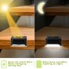 16PCS solar outdoor light, spring camping outdoor light, outdoor LED step light, solar charging, suitable for balconies, terraces, stairs, fences