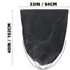 50/100PCS Heavy Duty Trash Bags,30-65Gallon Black Trash Bags, Heavy Duty Black Garbage Bags,Extra Large Black Bags for Lawn, Leaf