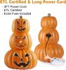 Lantern Halloween Pumpkin Lights- Waterproof Pre-lit Pumpkin Lighted JackoLantern for Halloween Porch, Party, Front Door