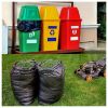 50/100PCS Heavy Duty Trash Bags,30-65Gallon Black Trash Bags, Heavy Duty Black Garbage Bags,Extra Large Black Bags for Lawn, Leaf