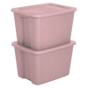 18 Gallon Plastic Storage Container with Snap-On Lid