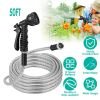 Garden Watering Kit Metal Water Hose with Nozzles