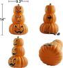 Lantern Halloween Pumpkin Lights- Waterproof Pre-lit Pumpkin Lighted JackoLantern for Halloween Porch, Party, Front Door