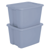 18 Gallon Plastic Storage Container with Snap-On Lid